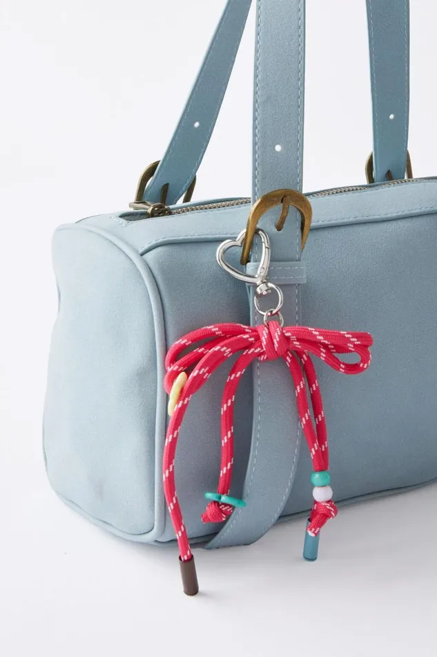 Cotton On Jewelry Bag Charm Rope Bow Raspberry 8211 Women