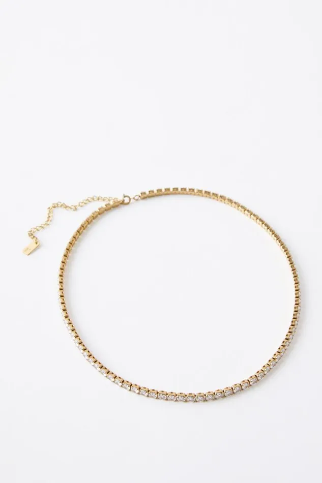 Cotton On Jewelry Waterproof Mid Chain Necklace Waterproof Tennis Chain 8211 Women