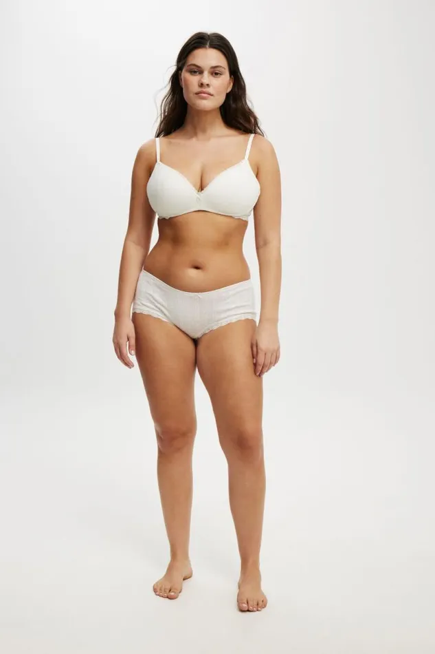 Cotton On Panties Organic Cotton Lace Boyshort Brief Butterscotch Marle Pointelle 8211 Women Cotton On Panties Organic Cotton Lace Boyshort Brief Butterscotch Marle Pointelle 8211 Women