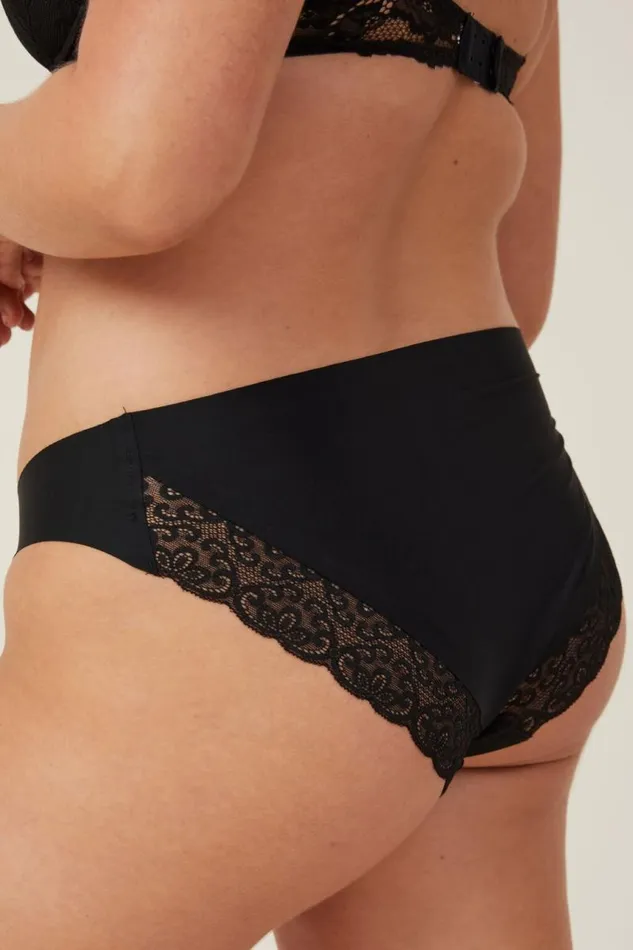 Cotton On Panties Party Pants Seamless Bikini Brief Black 8211 Women