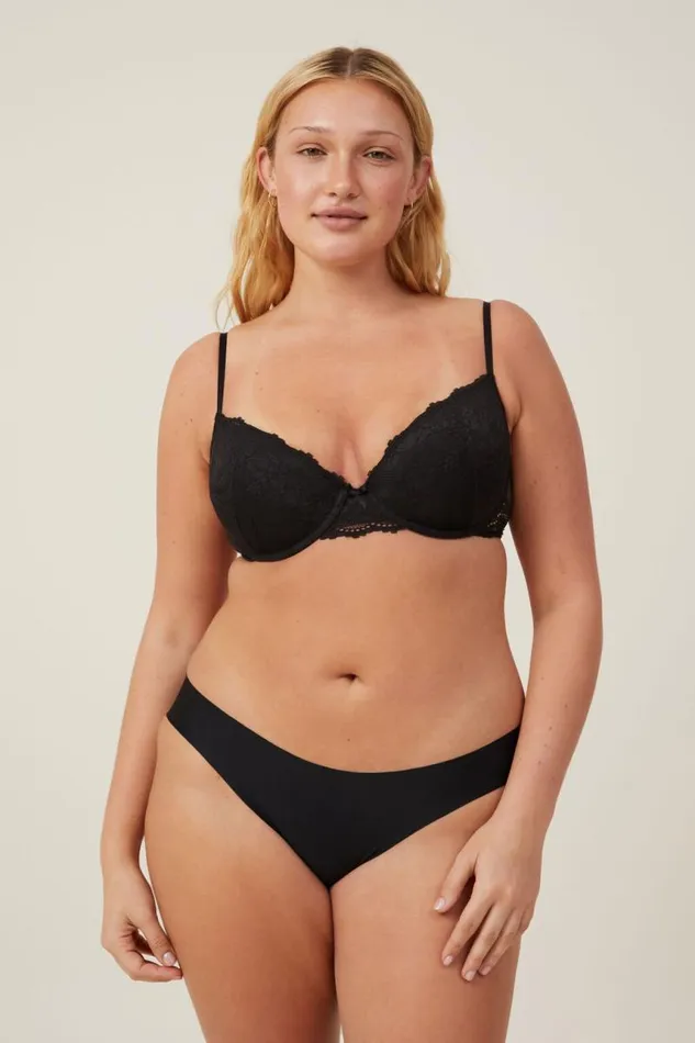 Cotton On Panties Party Pants Seamless Bikini Brief Black 8211 Women
