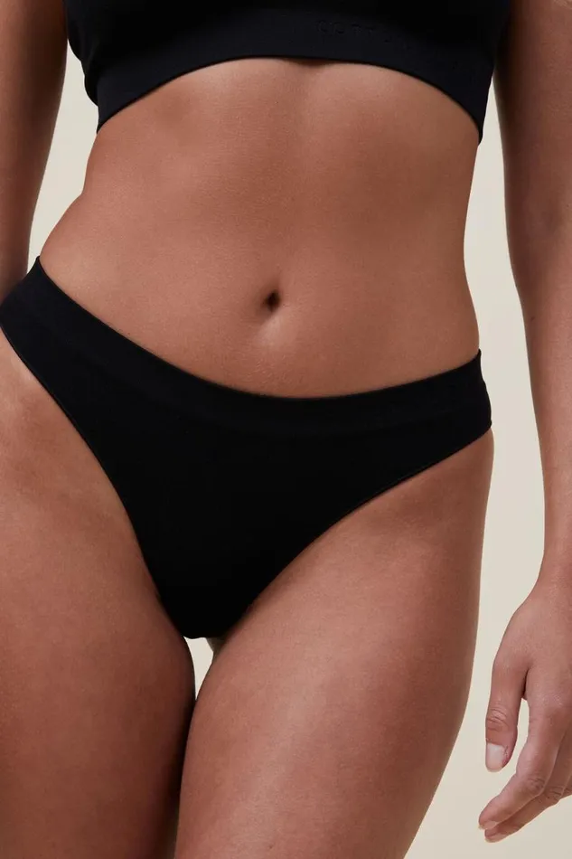 Cotton On Panties Seamless Hipster Cheeky Brief Black 8211 Women