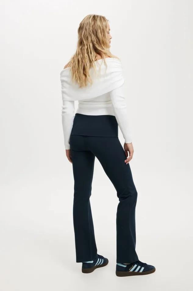 Cotton On Pants Bella Bootleg Pant Ink Navy 8211 Women