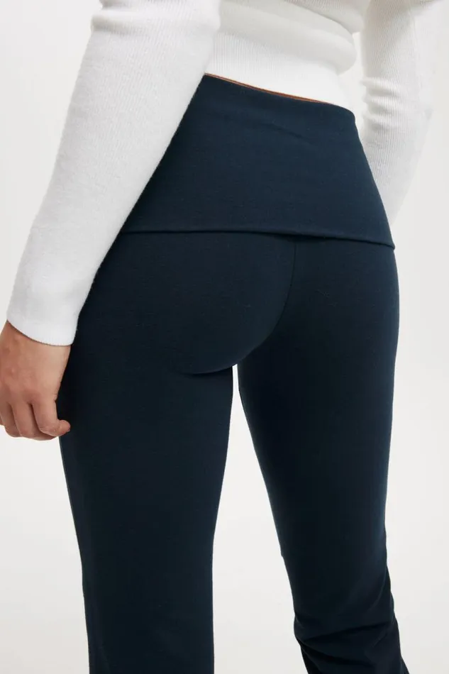 Cotton On Pants Bella Bootleg Pant Ink Navy 8211 Women