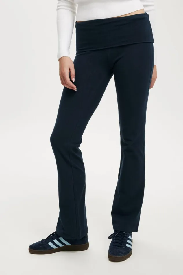Cotton On Pants Bella Bootleg Pant Ink Navy 8211 Women
