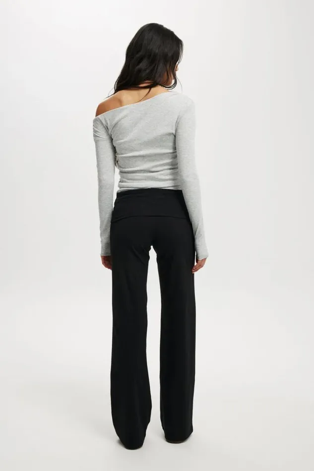 Cotton On Pants Bella Straight Leg Pant Black 8211 Women