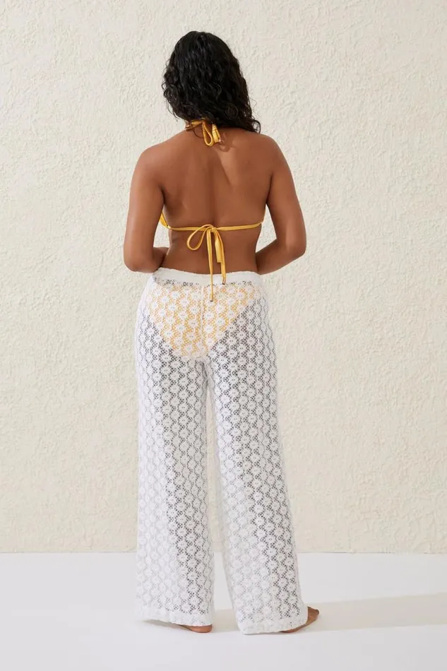 Cotton On Pants Crochet Beach Pant Whitecrochet 8211 Women