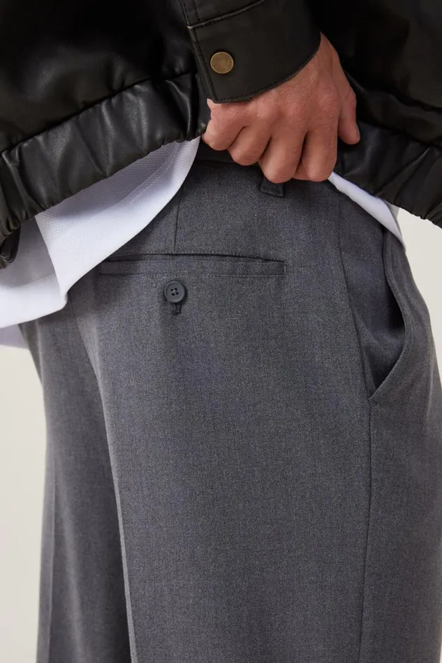 Cotton On Pants Relaxed Pleated Pant Charcoal 8211 Men Cotton On Pants Relaxed Pleated Pant Charcoal 8211 Men