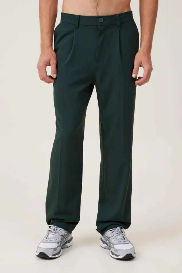 Cotton On Pants Relaxed Pleated Pant Deep Teal 8211 Men Cotton On Pants Relaxed Pleated Pant Deep Teal 8211 Men