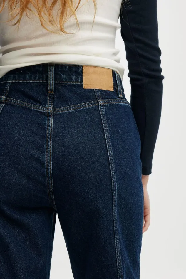 Cotton On Pants Seam Wide Jean Rinse Blue 8211 Women