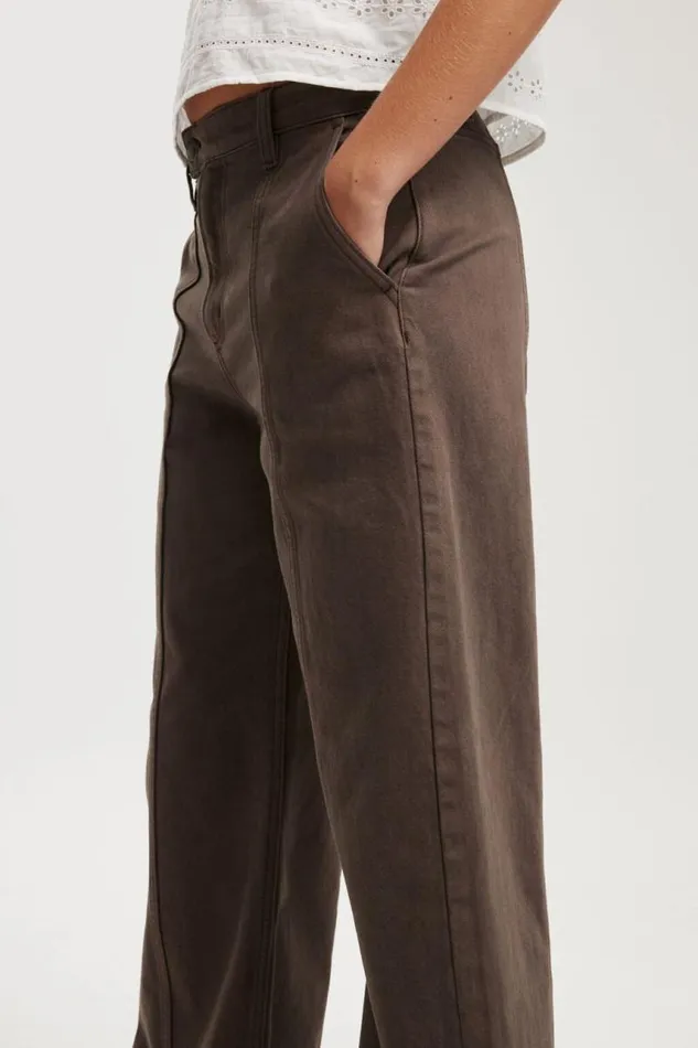 Cotton On Pants Seam Wide Jean Washed Oak 8211 Women