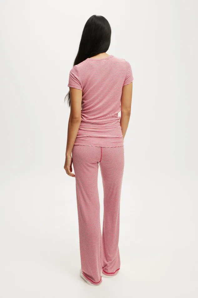 Cotton On Pants Sleep Recovery Roll Waist Pant Red White Stripe 8211 Women Cotton On Pants Sleep Recovery Roll Waist Pant Red White Stripe 8211 Women
