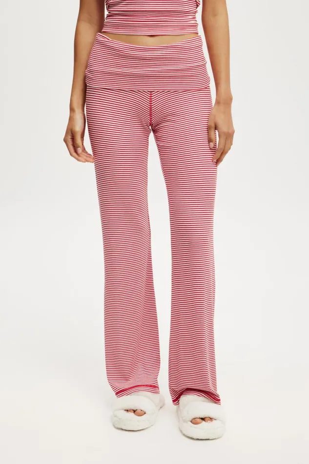 Cotton On Pants Sleep Recovery Roll Waist Pant Red White Stripe 8211 Women Cotton On Pants Sleep Recovery Roll Waist Pant Red White Stripe 8211 Women