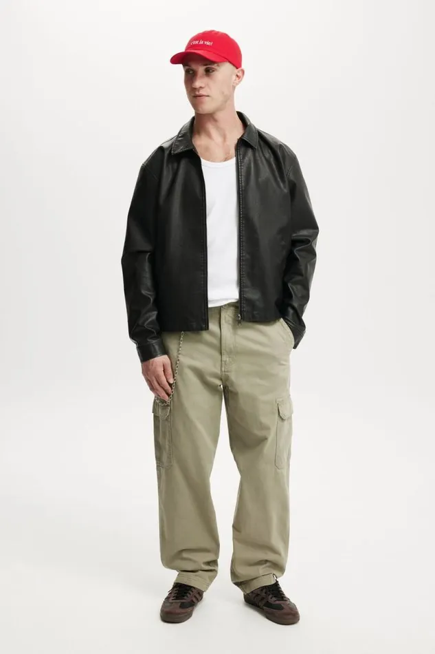 Cotton On Pants Tactical Cargo Pant Washed Military Herringbone 8211 Men