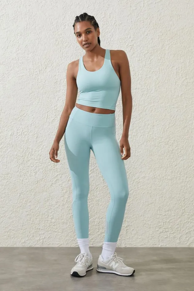 Cotton On Pants Ultra Luxe Mesh 78 Tight Sea Glass 8211 Women