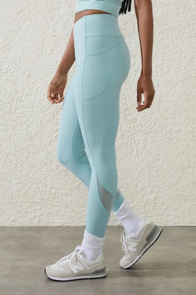 Cotton On Pants Ultra Luxe Mesh 78 Tight Sea Glass 8211 Women