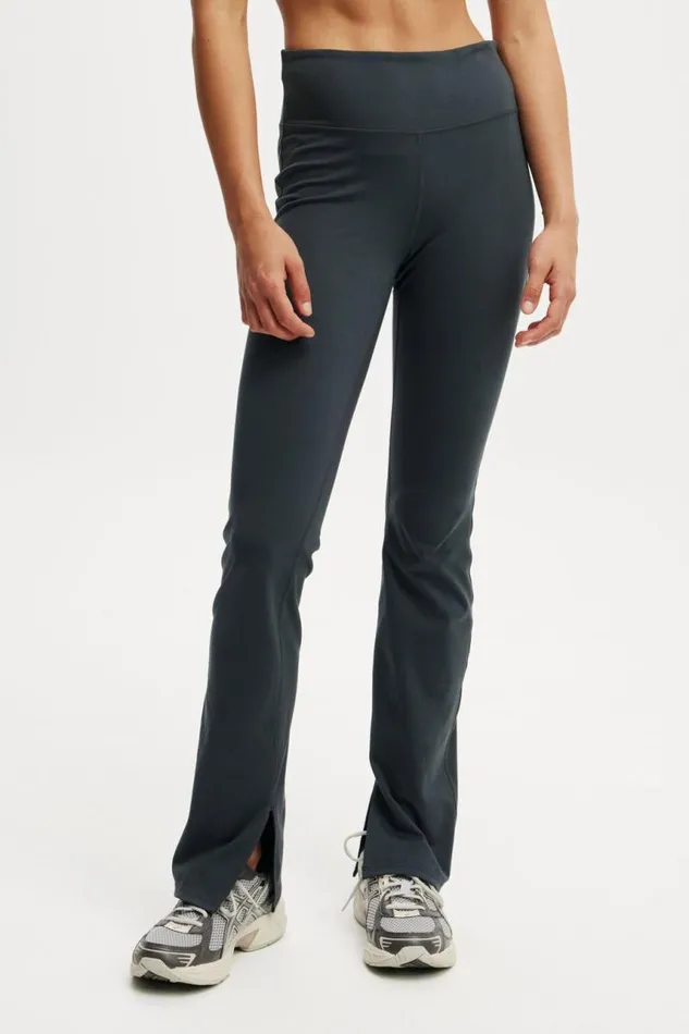 Cotton On Pants Ultra Soft Split Straight Leg Element Blue 8211 Women