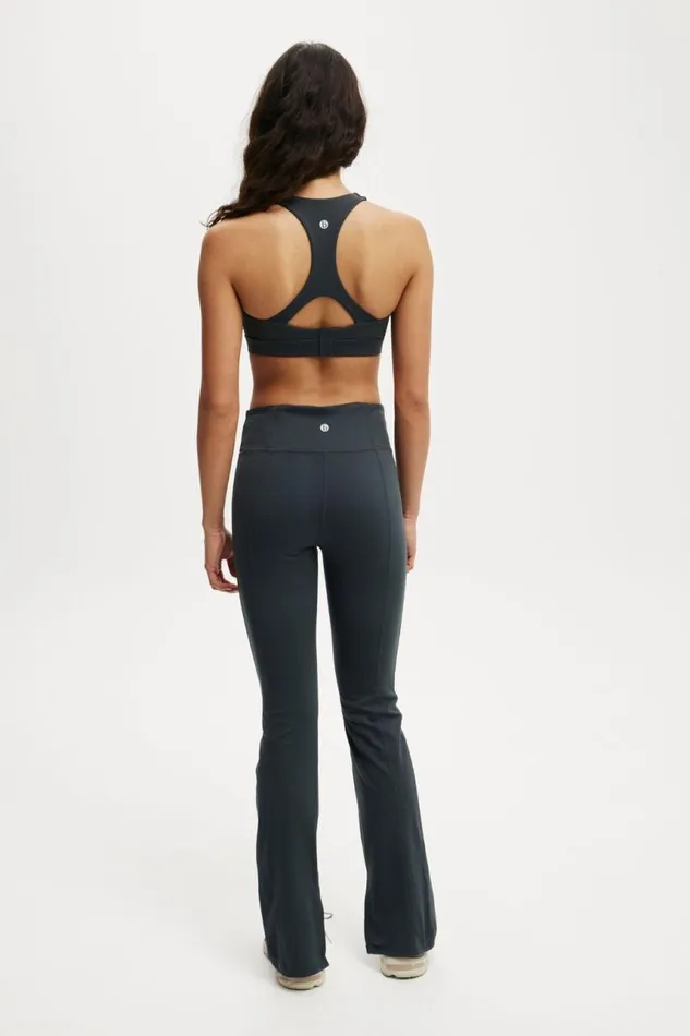 Cotton On Pants Ultra Soft Split Straight Leg Element Blue 8211 Women
