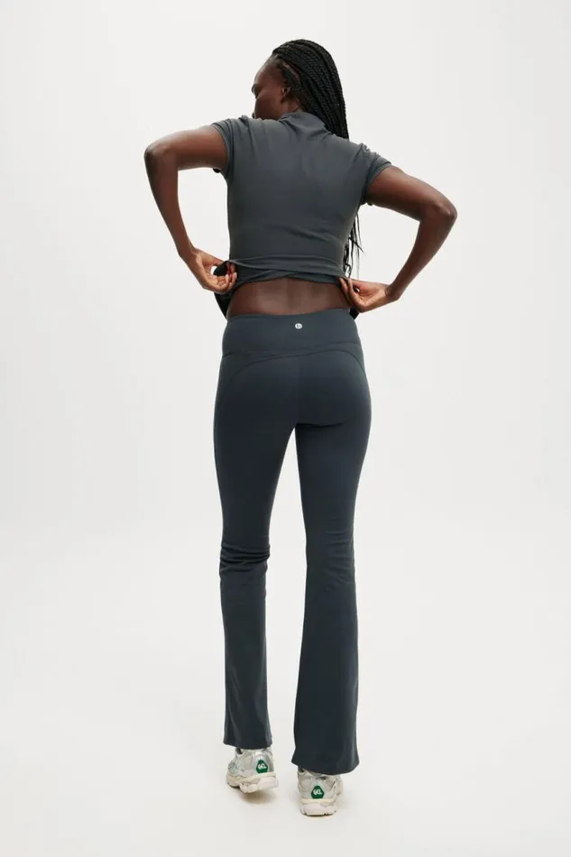 Cotton On Pants Ultra Soft Studio Flare Element Blue 8211 Women