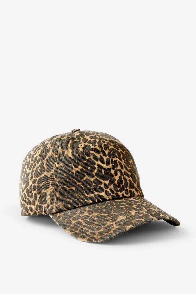Cotton On ScarvesBeaniesandHats Classic Dad Cap Leopard 8211 Women