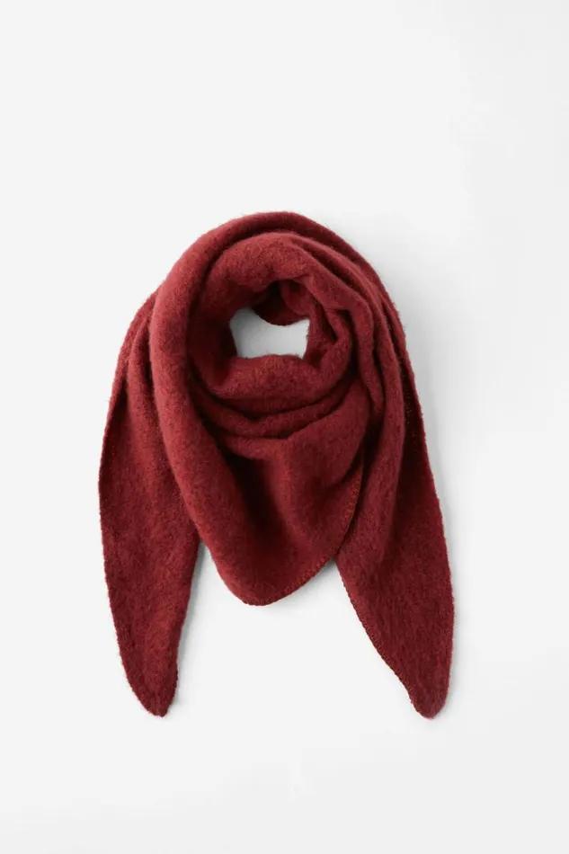 Cotton On ScarvesBeaniesandHats Triangle Scarf Sangria 8211 Women