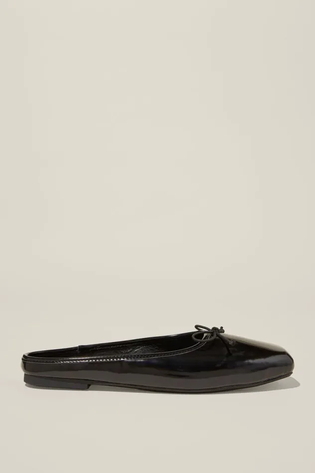Cotton On ShoesandSlippers Ziggy Ballet Mule Black Box 8211 Women
