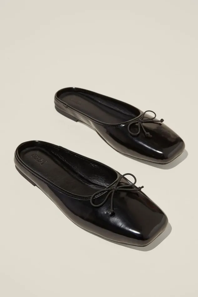 Cotton On ShoesandSlippers Ziggy Ballet Mule Black Box 8211 Women