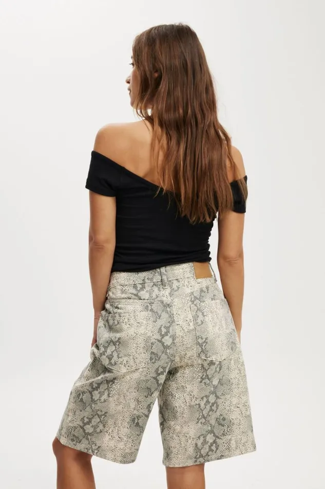 Cotton On Shorts Super Baggy Denim Jort Snake 8211 Women Cotton On Shorts Super Baggy Denim Jort Snake 8211 Women