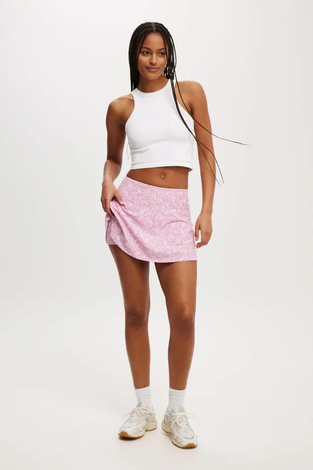 Cotton On Skirts Active Full Circle Skirt Gia Ditsy Red Violet 8211 Women
