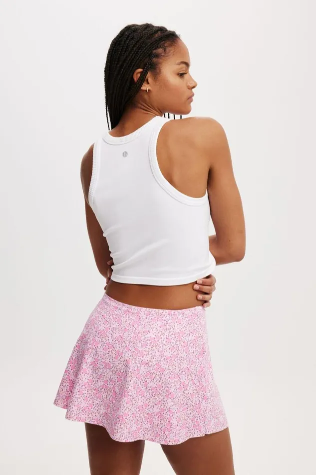 Cotton On Skirts Active Full Circle Skirt Gia Ditsy Red Violet 8211 Women