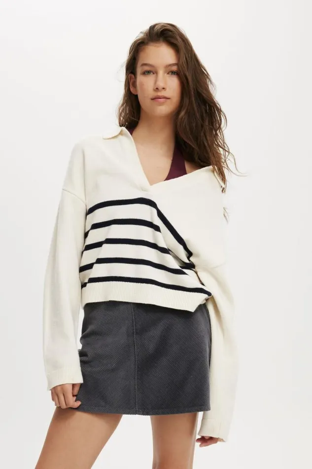 Cotton On Skirts Cord Gigi Mini Skirt Graphite 8211 Women