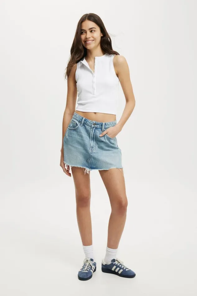 Cotton On Skirts Denim Mini Skirt Breeze Blue Worn 8211 Women Cotton On Skirts Denim Mini Skirt Breeze Blue Worn 8211 Women