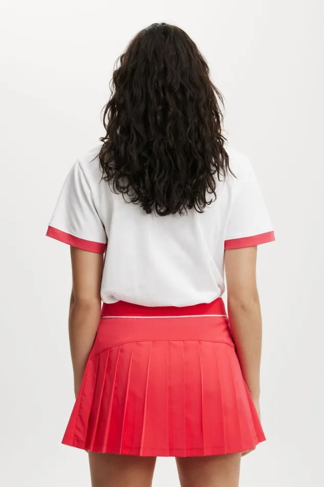 Cotton On Skirts Pleated Ace Skirt Frenchie Red 8211 Women