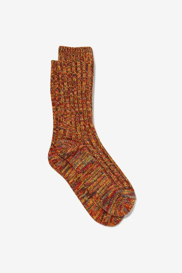 Cotton On Socks and Underwear Chunky Knit Sock Yellowrednavy 8211 Men