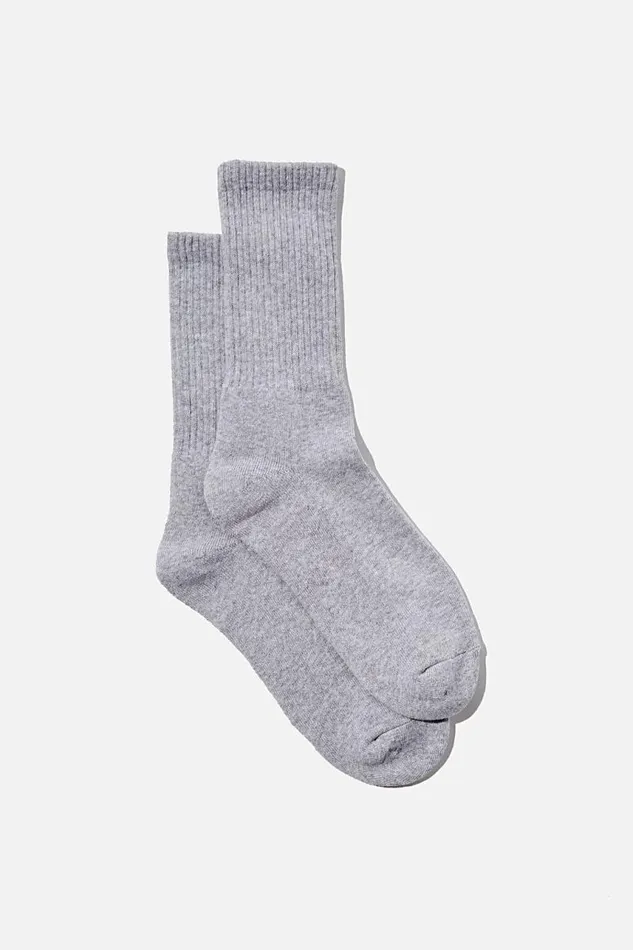 Cotton On Socks and Underwear Essential Sock Grey Marle 8211 Men