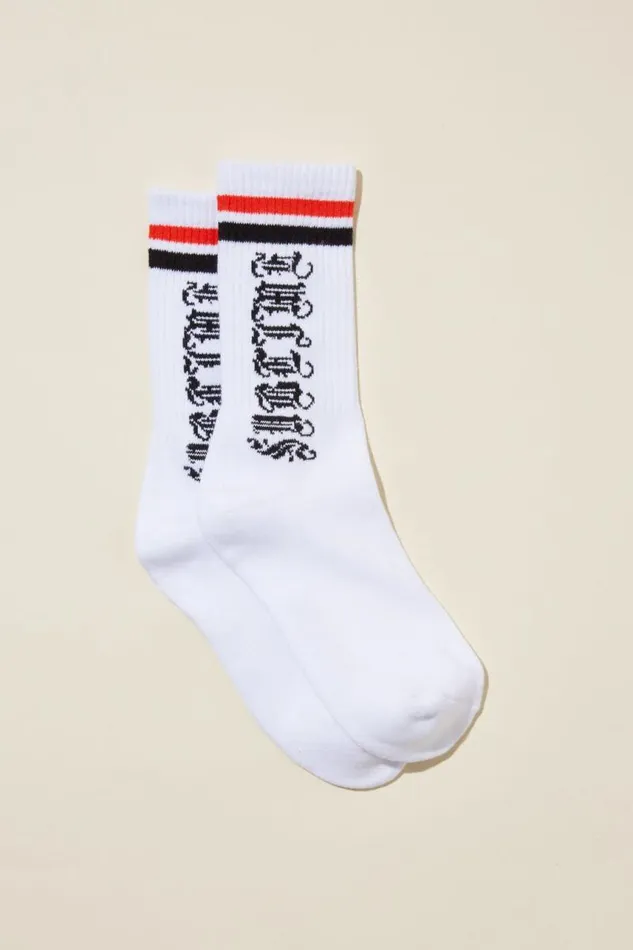 Cotton On Socks and Underwear Special Edition Sock Lcn Mt Whitesublime Logo 8211 Men