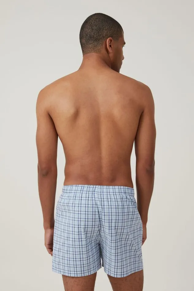 Cotton On Socks and Underwear Stretch Boxer Short Light Blue Skate Check 8211 Men Cotton On Socks and Underwear Stretch Boxer Short Light Blue Skate Check 8211 Men