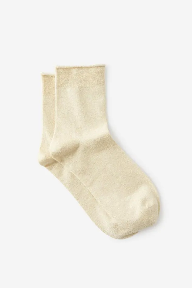 Cotton On Socks Sparkle Mid Crew Sock Gold 8211 Women