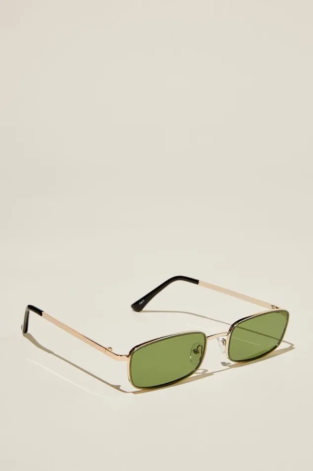 Cotton On Sunglasses The Streamline Sunglasses Gold Black Green 8211 Men Cotton On Sunglasses The Streamline Sunglasses Gold Black Green 8211 Men