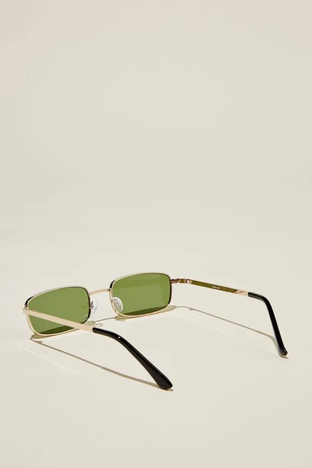 Cotton On Sunglasses The Streamline Sunglasses Gold Black Green 8211 Men Cotton On Sunglasses The Streamline Sunglasses Gold Black Green 8211 Men