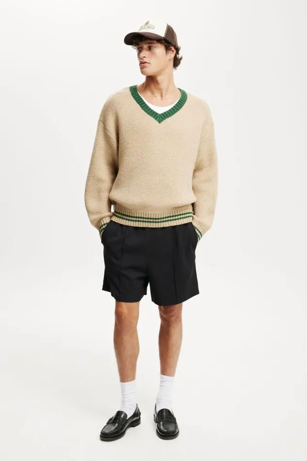 Cotton On Sweaters V Neck Knit Natural Marle 8211 Men Cotton On Sweaters V Neck Knit Natural Marle 8211 Men