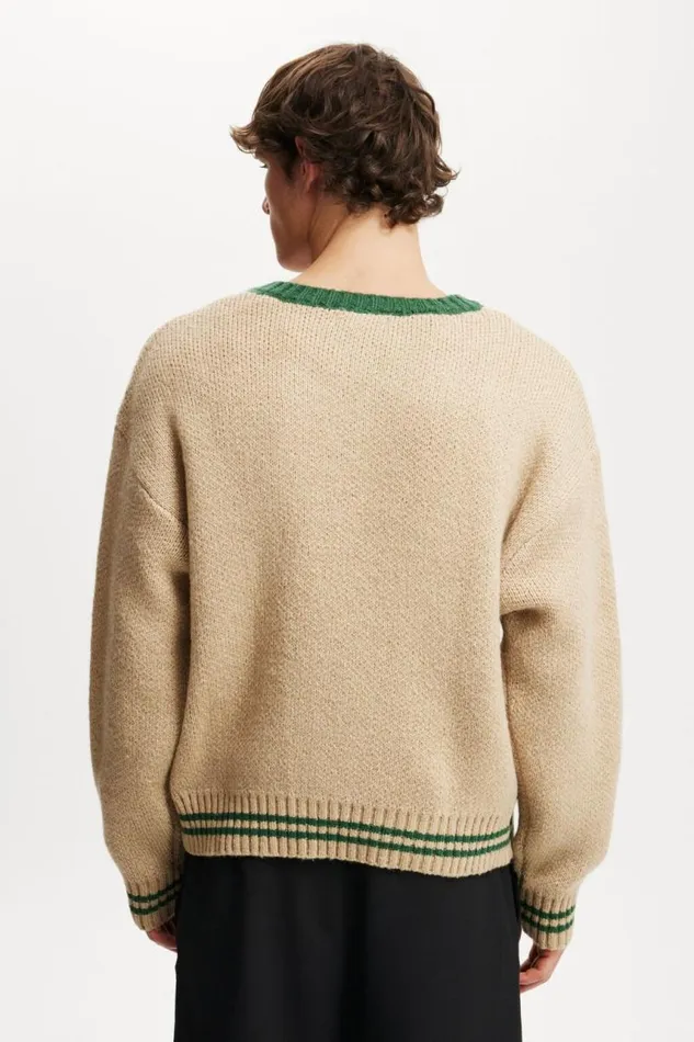 Cotton On Sweaters V Neck Knit Natural Marle 8211 Men Cotton On Sweaters V Neck Knit Natural Marle 8211 Men