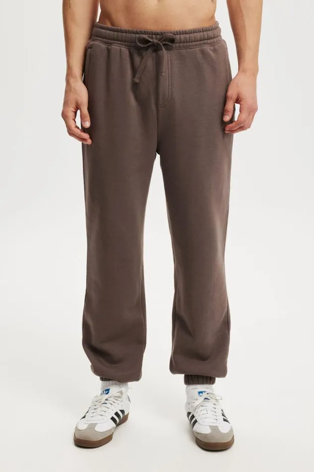Cotton On Sweats and Hoodies Baggy Cuffed Track Pant Washed Chocolate 8211 Men Cotton On Sweats and Hoodies Baggy Cuffed Track Pant Washed Chocolate 8211 Men