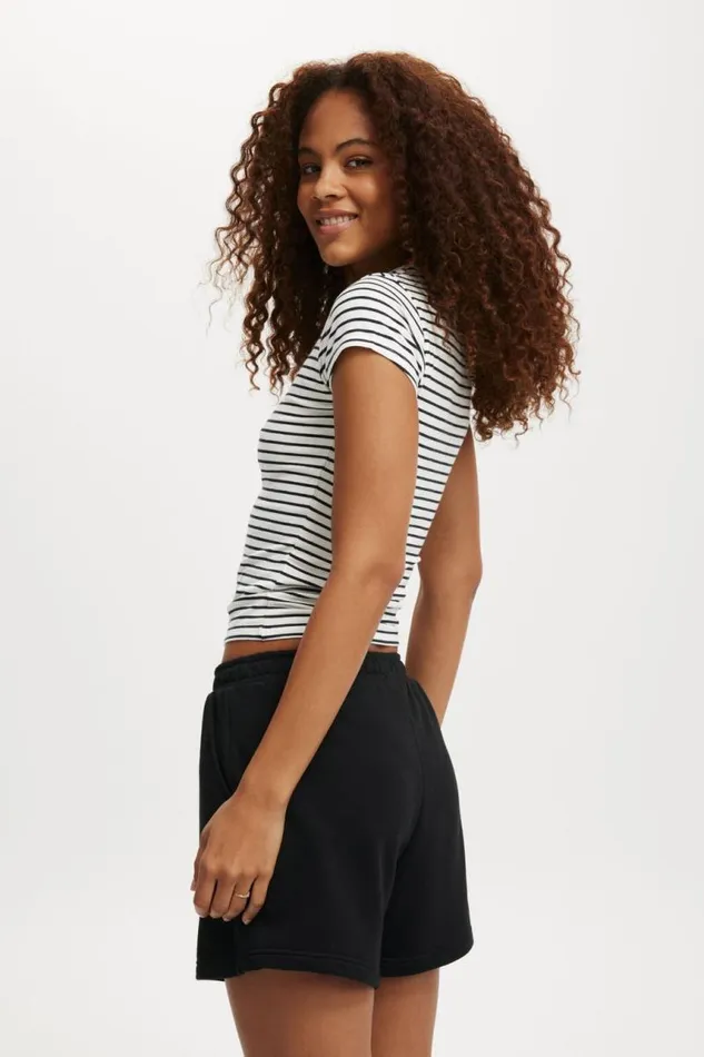 Cotton On SweatsandHoodies Classic Fleece Short Black 8211 Women
