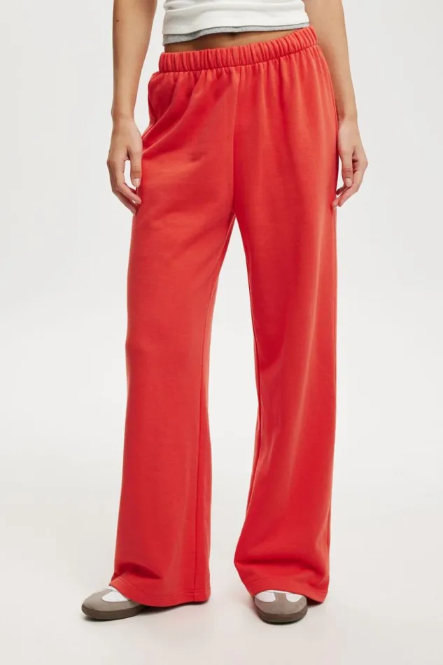 Cotton On SweatsandHoodies Classic Fleece Wide Leg Sweatpant Vermillion 8211 Women Cotton On SweatsandHoodies Classic Fleece Wide Leg Sweatpant Vermillion 8211 Women
