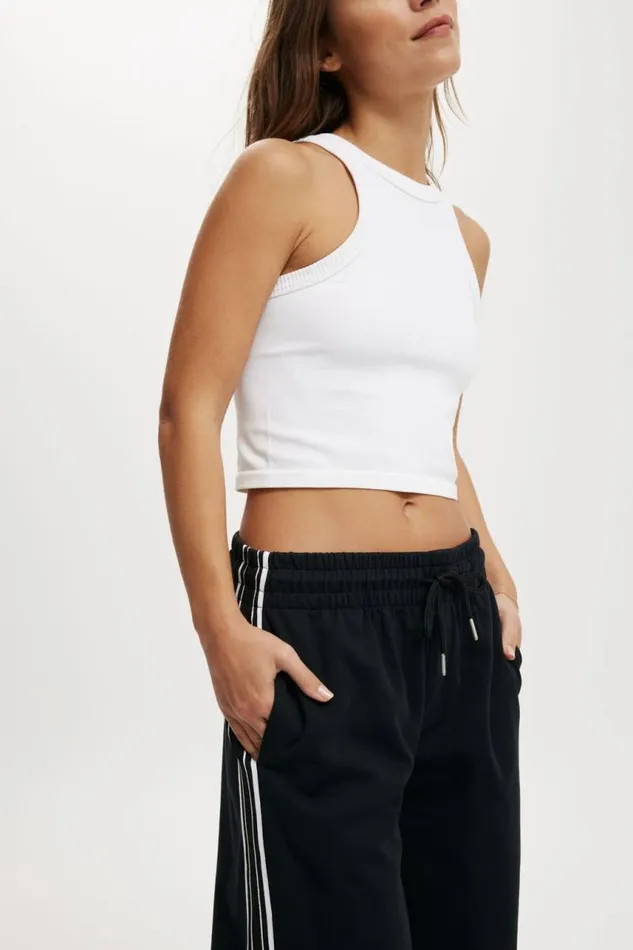 Cotton On SweatsandHoodies Court Side Track Pant Blackwhite 8211 Women