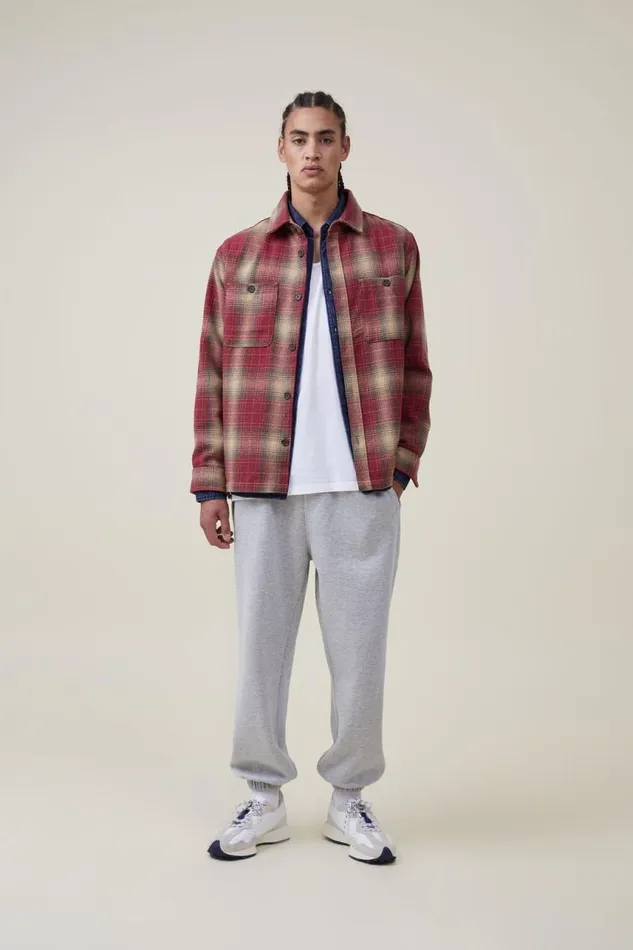 Cotton On Sweats and Hoodies Loose Fit Track Grey Marle 8211 Men
