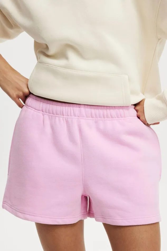 Cotton On SweatsandHoodies Plush Essential Gym Short Millennial Pink 8211 Women Cotton On SweatsandHoodies Plush Essential Gym Short Millennial Pink 8211 Women