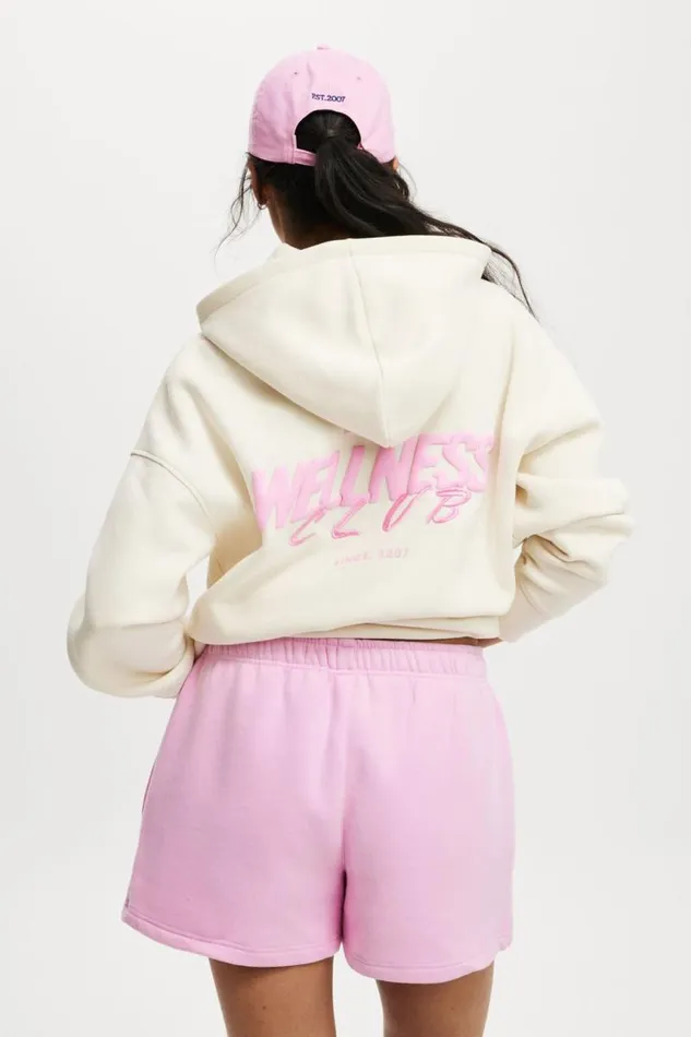 Cotton On SweatsandHoodies Plush Essential Gym Short Millennial Pink 8211 Women Cotton On SweatsandHoodies Plush Essential Gym Short Millennial Pink 8211 Women