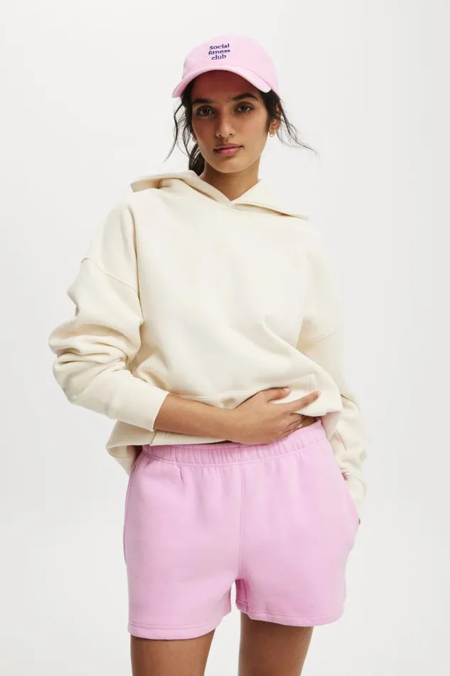 Cotton On SweatsandHoodies Plush Essential Gym Short Millennial Pink 8211 Women Cotton On SweatsandHoodies Plush Essential Gym Short Millennial Pink 8211 Women